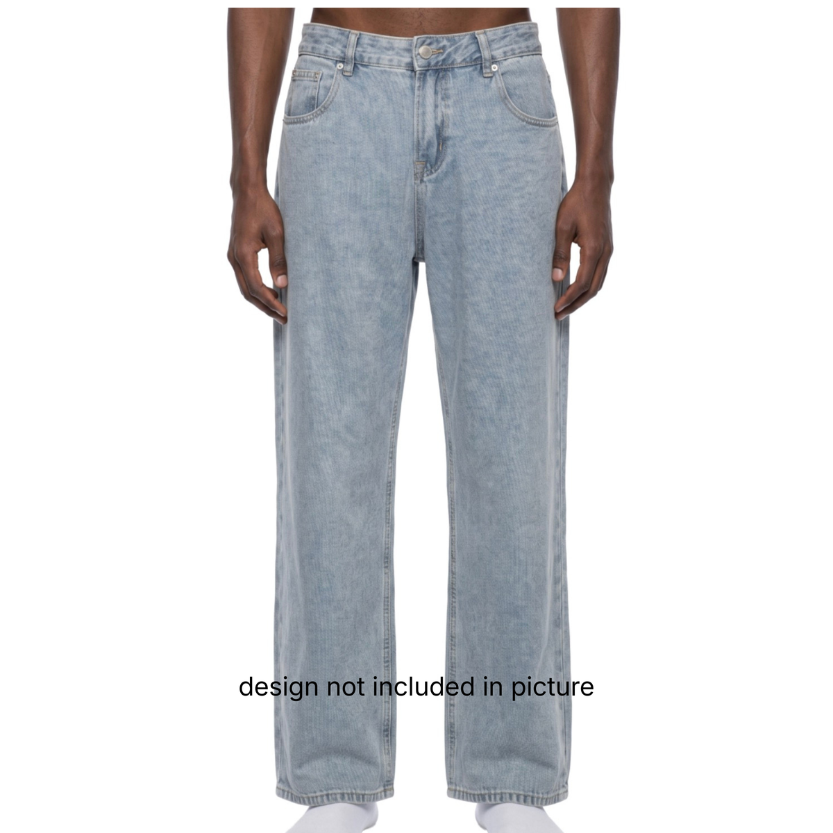 Unisex Vintage Wash Straight Leg Jeans