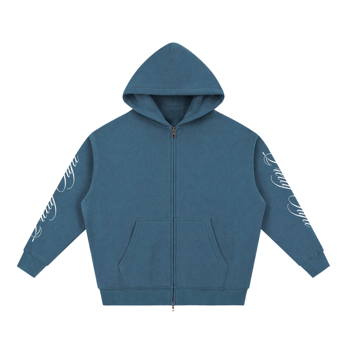 Pretty Tuftt Oversized Fleece Boxy Zip Up Hoodie