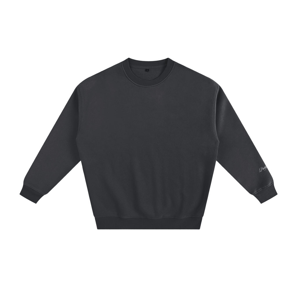 Leopard Print Fleeced Sweatshirt