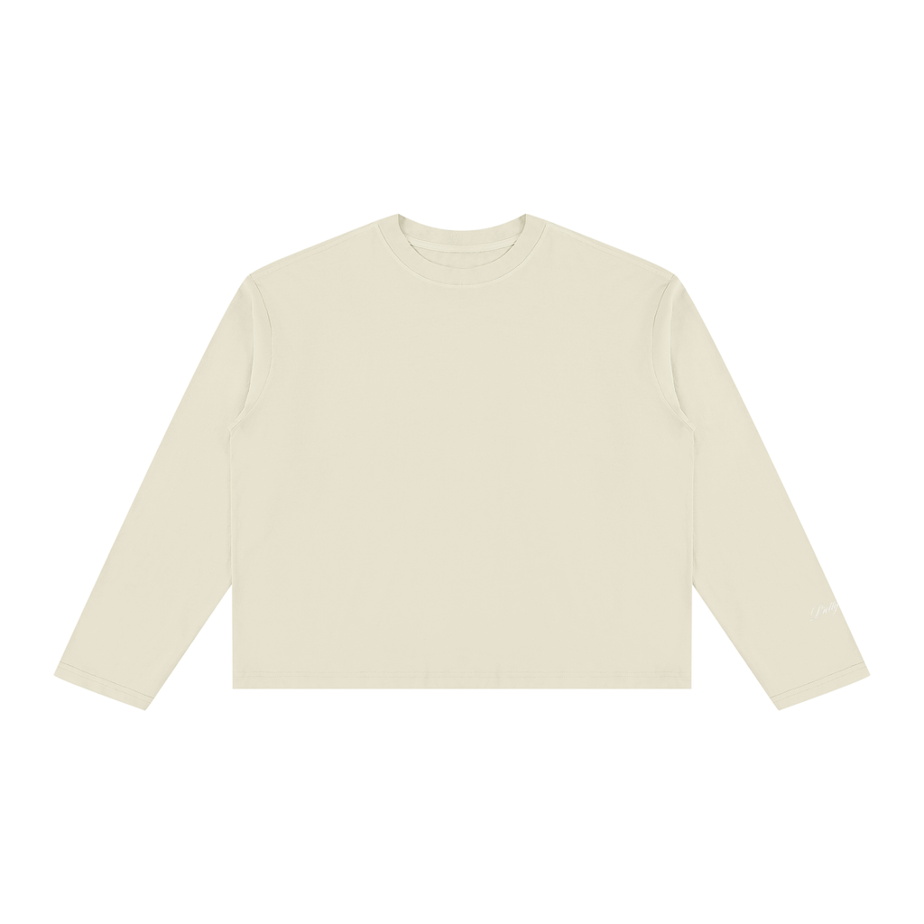 Unisex Vintage Wash Long Sleeve Boxy T-Shirt