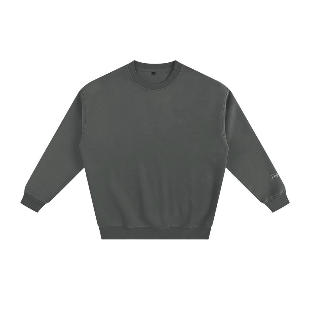 Leopard Print Fleeced Sweatshirt