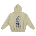 Leopard Fleeced Boxy Hoodie