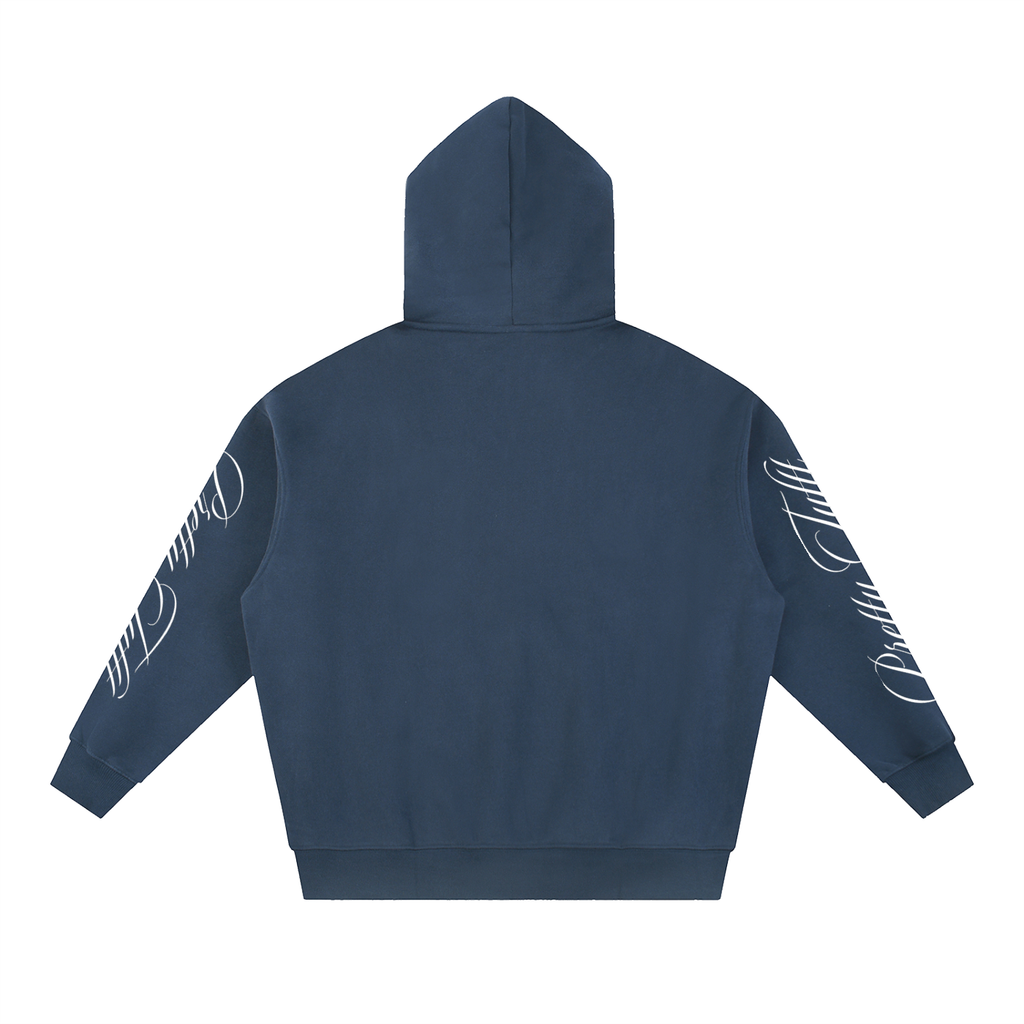 Pretty Tuftt Oversized Fleece Boxy Zip Up Hoodie