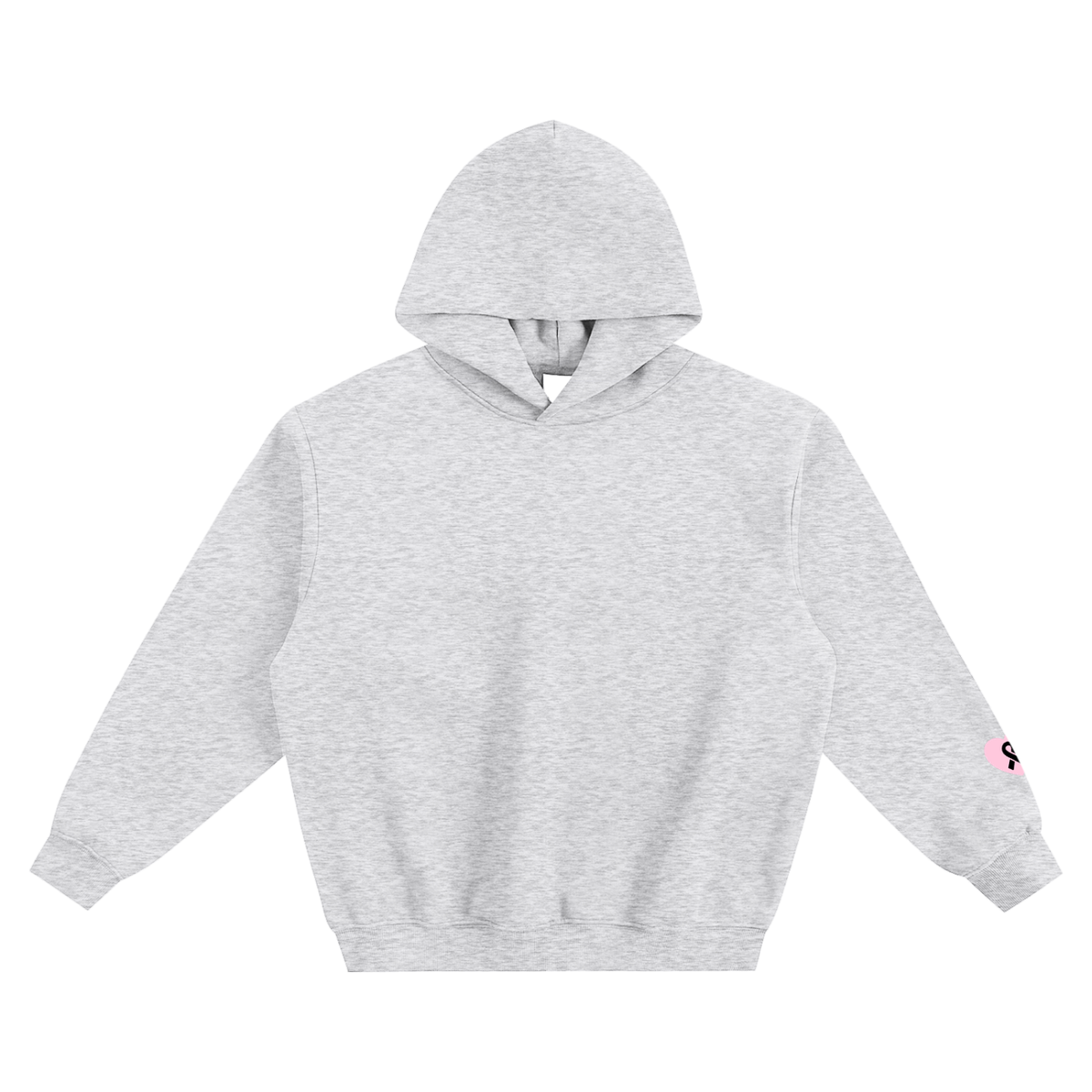 Breast Cancer Fleeced Boxy Hoodie