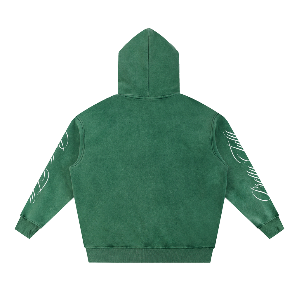 Pretty Tuftt Snow Wash Fleece Oversize Hoodie
