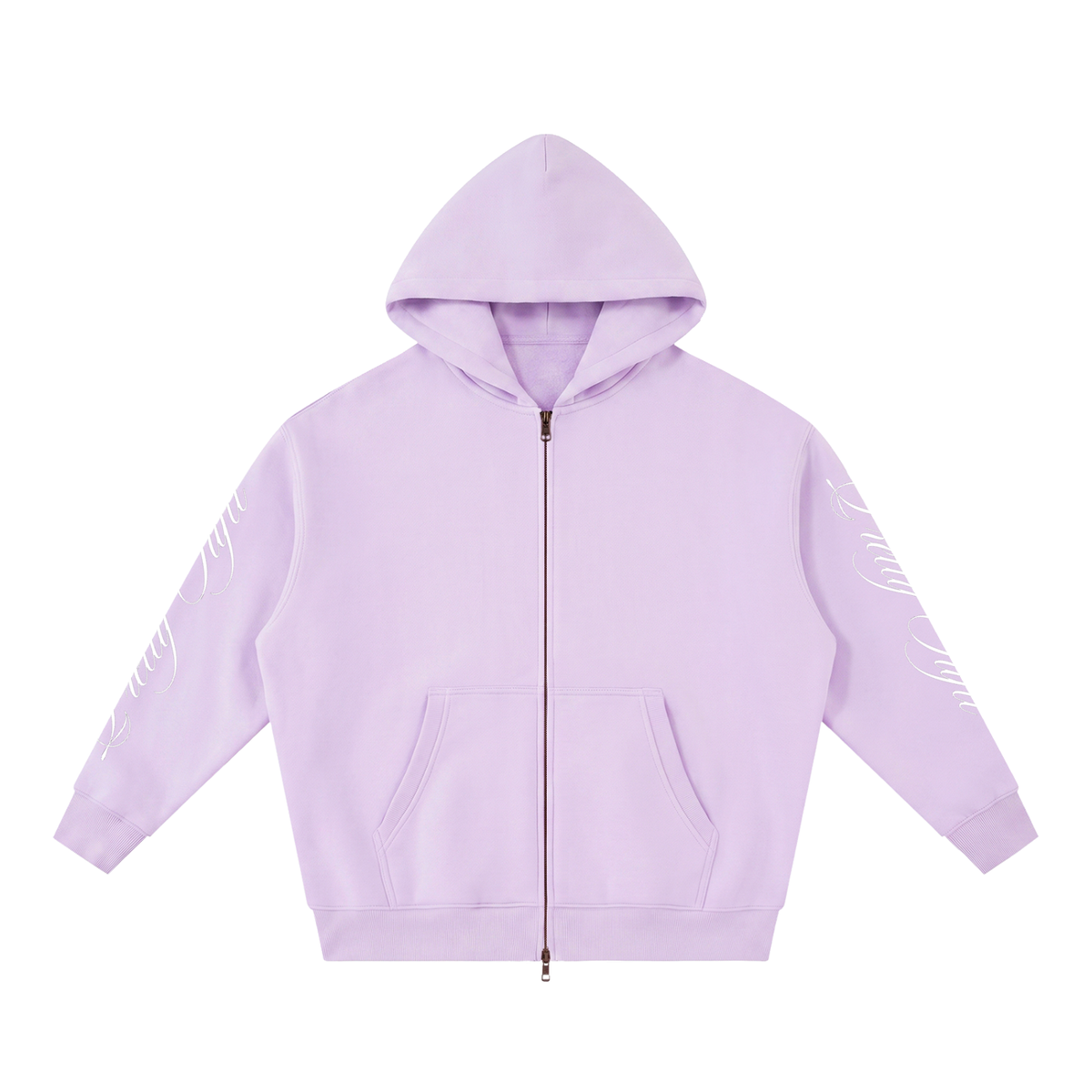 Pretty Tuftt Oversized Fleece Boxy Zip Up Hoodie