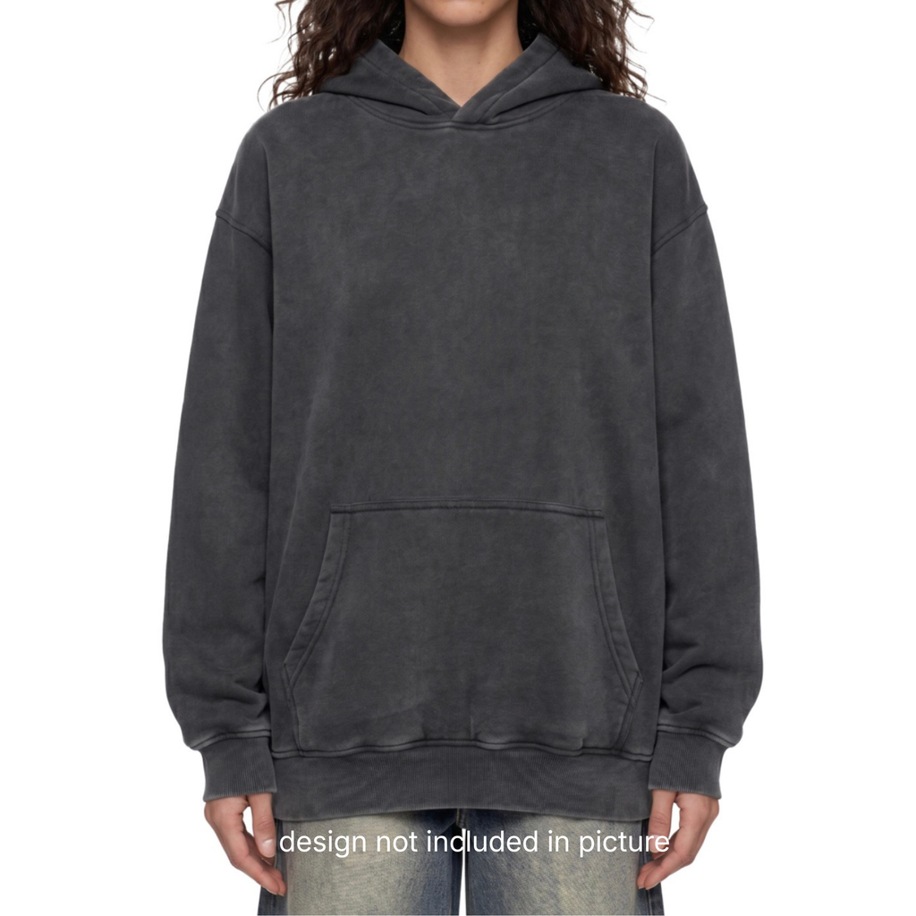 Pretty Tuftt Snow Wash Fleece Oversize Hoodie