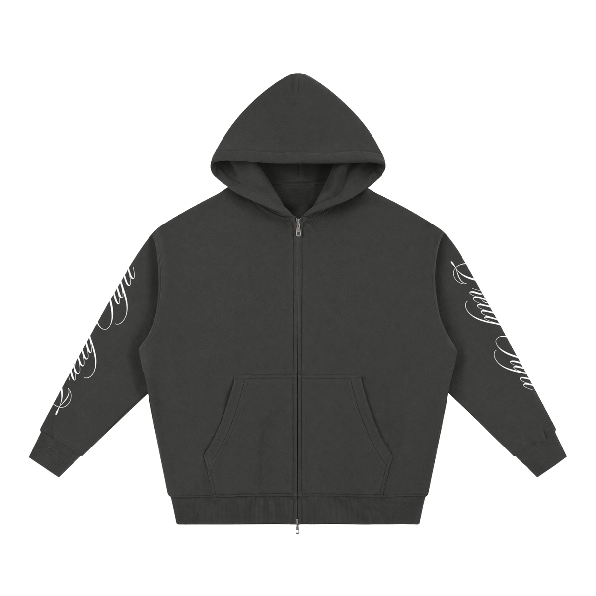 Pretty Tuftt Oversized Fleece Boxy Zip Up Hoodie