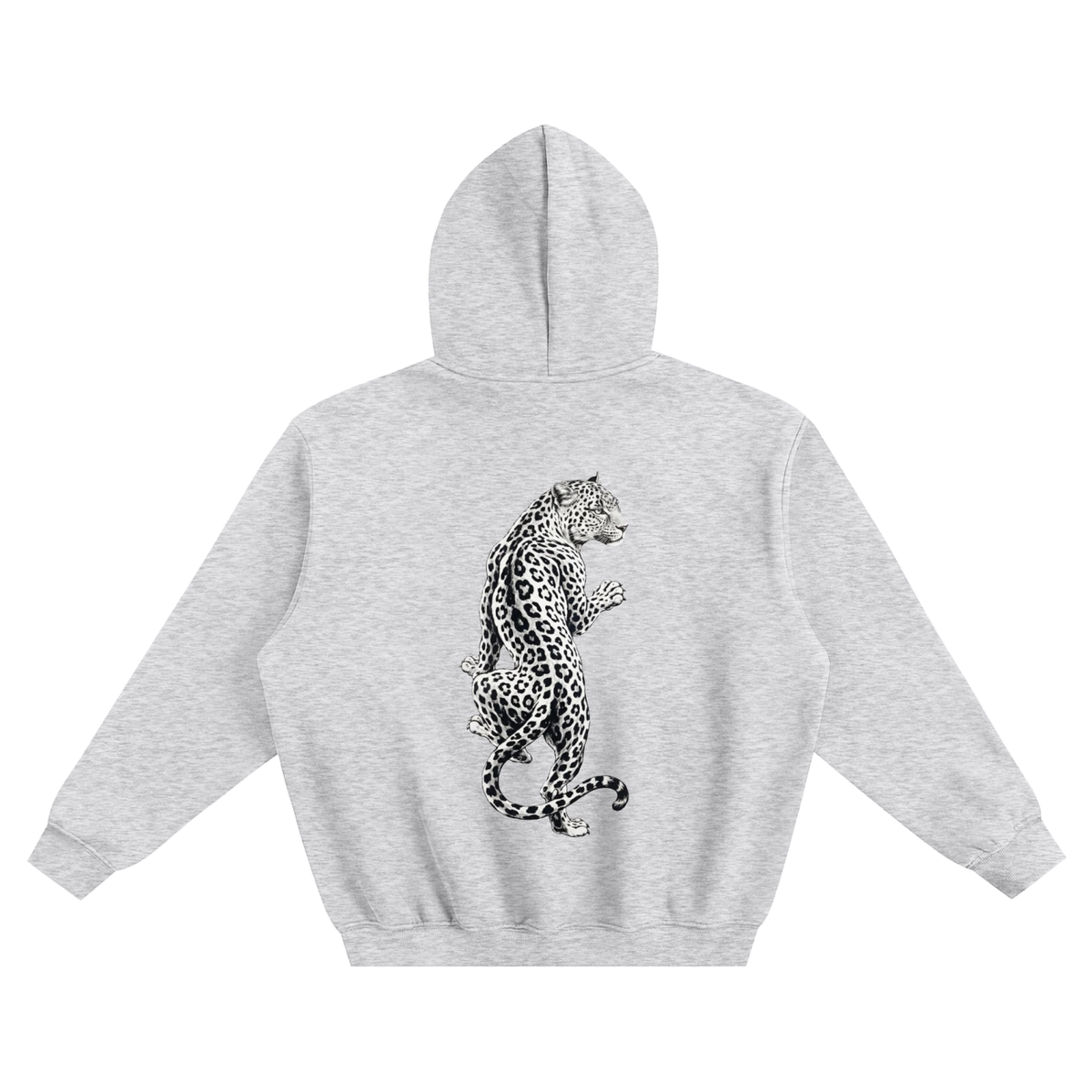 Leopard Fleeced Boxy Hoodie