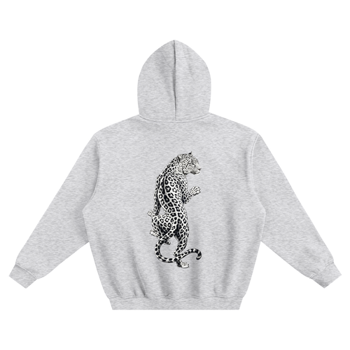 Leopard Fleeced Boxy Hoodie