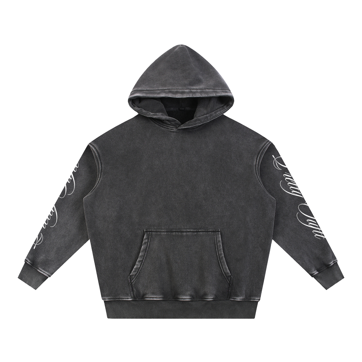 Pretty Tuftt Snow Wash Fleece Oversize Hoodie