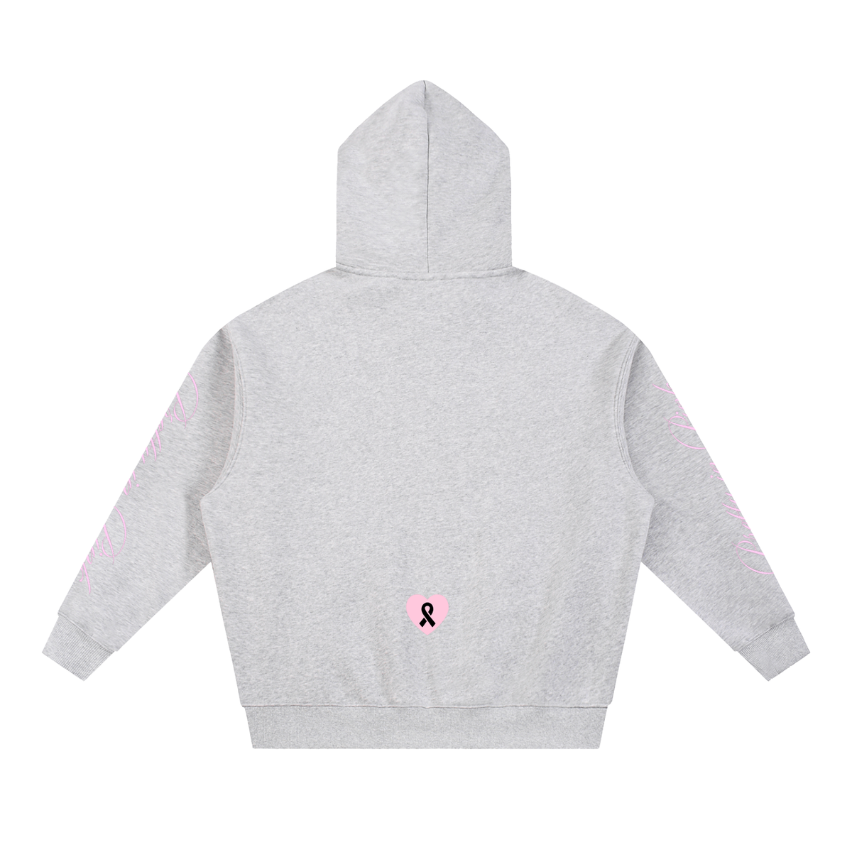 Breast Cancer Oversized Boxy Fit Fleece Hoodie