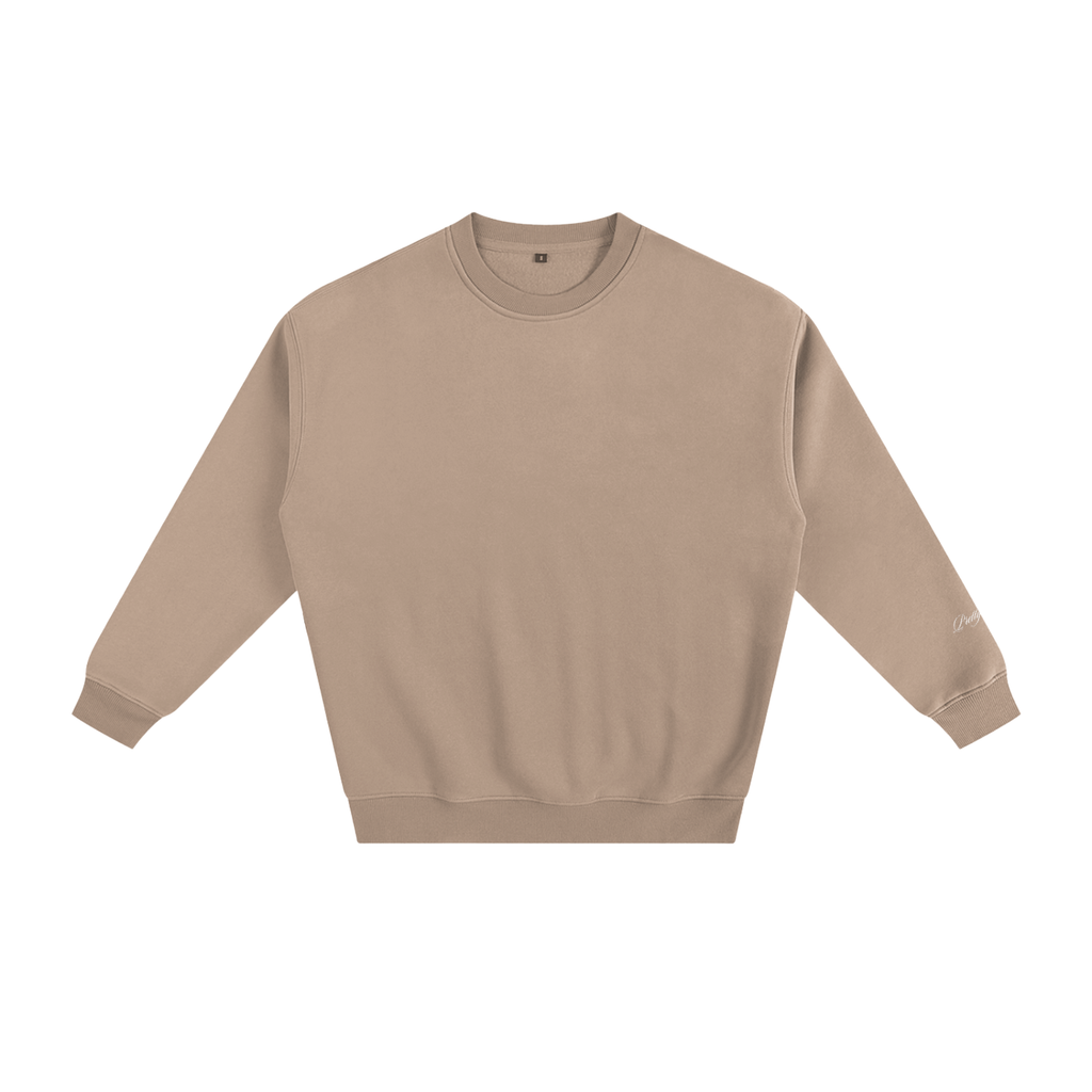 Leopard Print Fleeced Sweatshirt