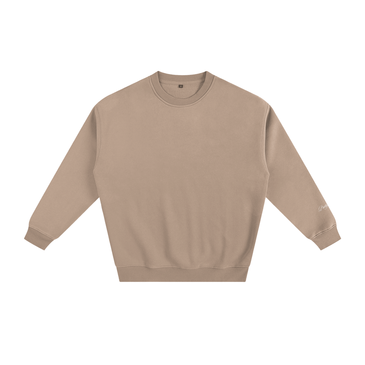 Leopard Print Fleeced Sweatshirt