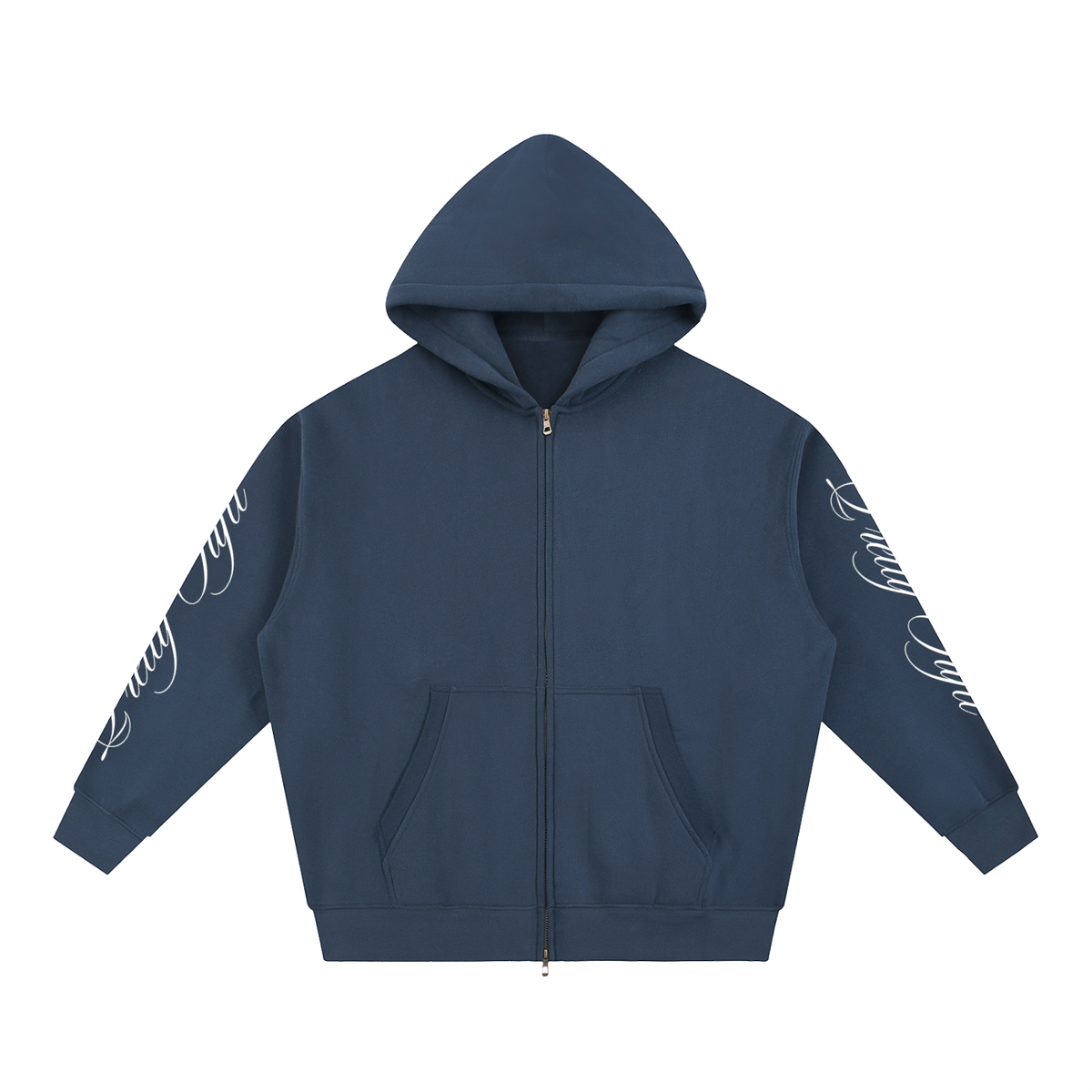 Pretty Tuftt Oversized Fleece Boxy Zip Up Hoodie