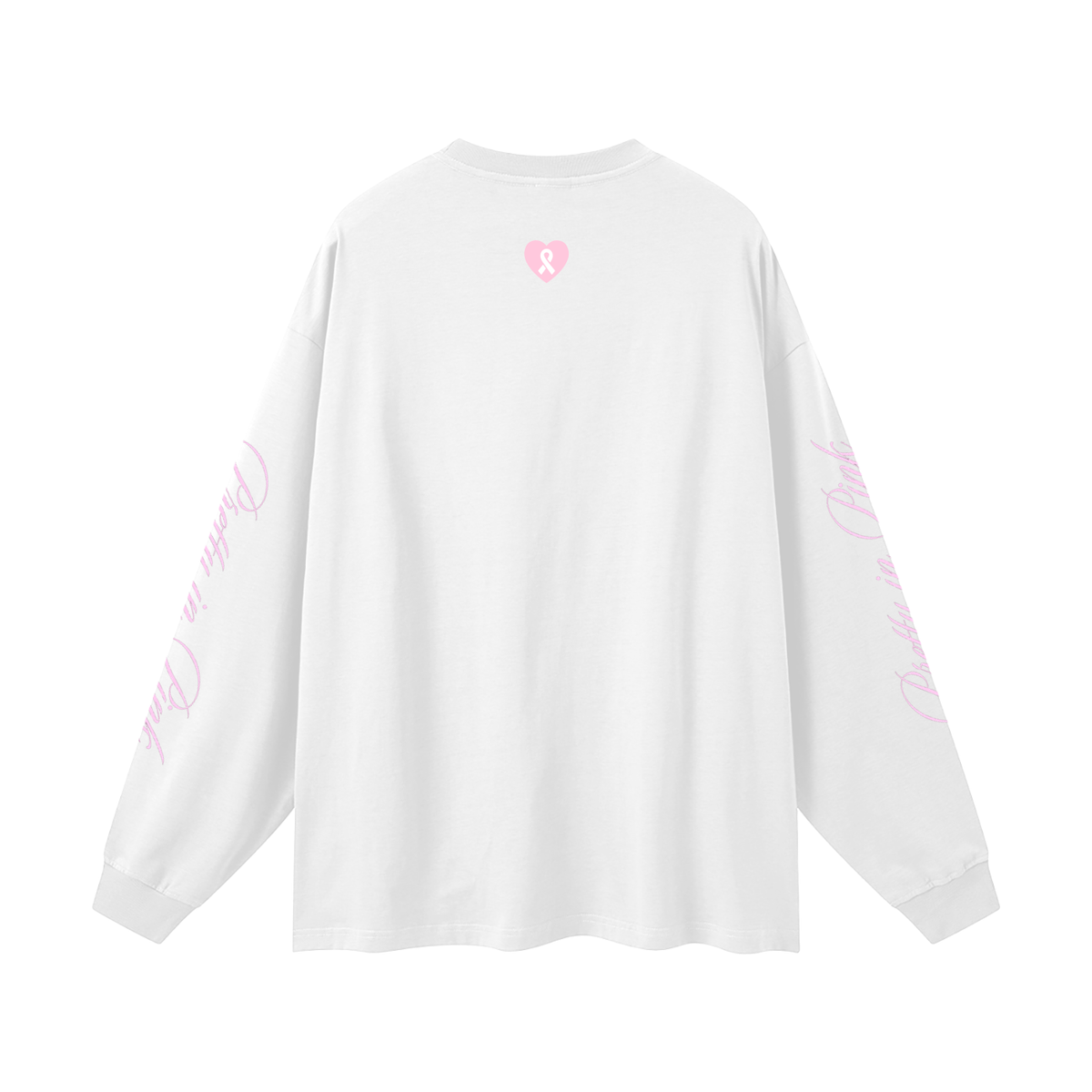 Breast Cancer Oversized Unisex Long Sleeve T-Shirt