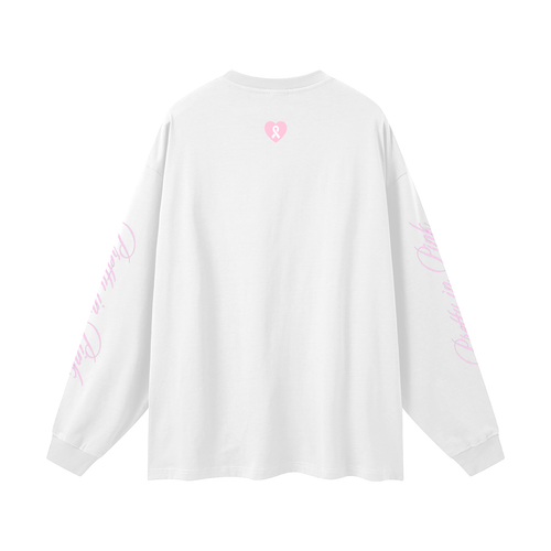 Breast Cancer Oversized Unisex Long Sleeve T-Shirt