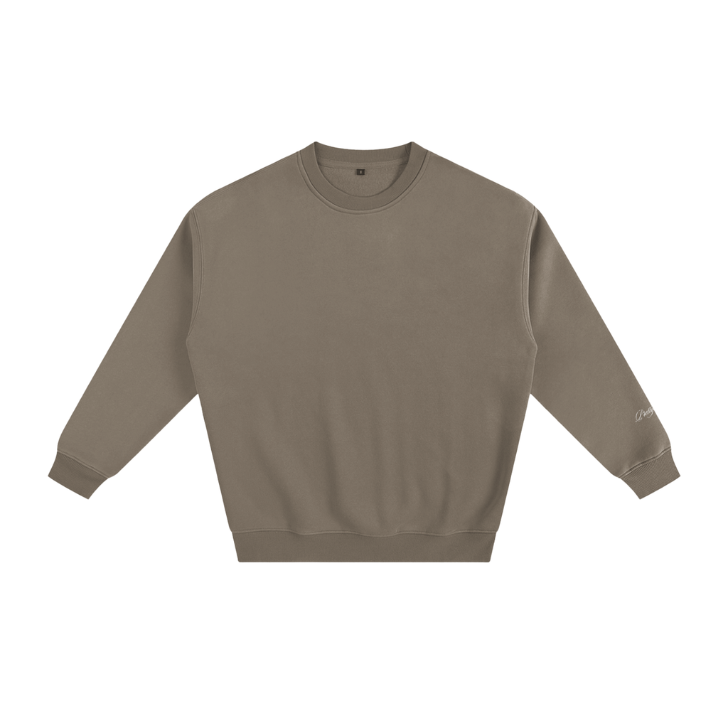 Leopard Print Fleeced Sweatshirt