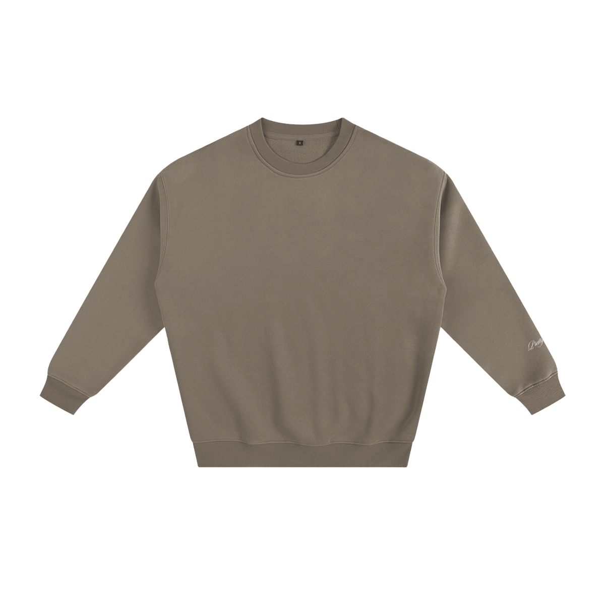 Leopard Print Fleeced Sweatshirt