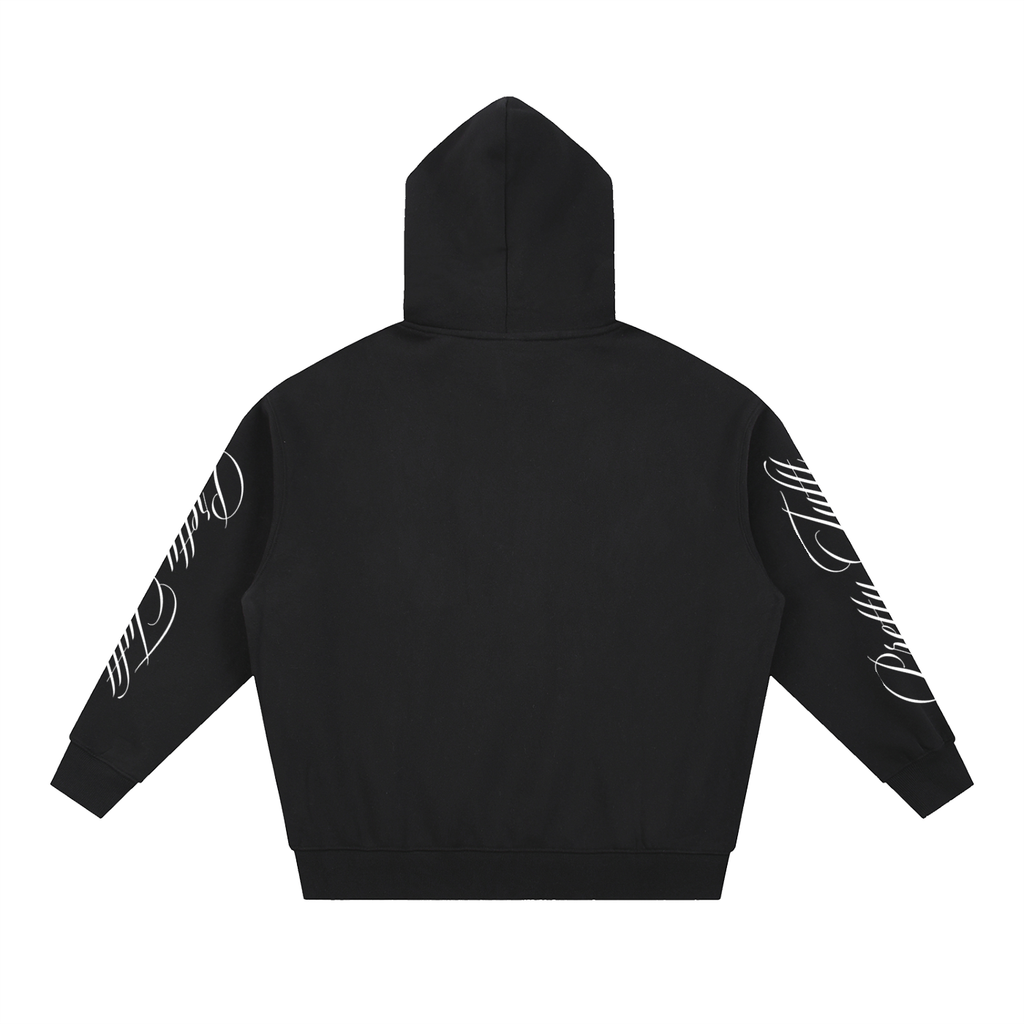 Pretty Tuftt Oversized Fleece Boxy Zip Up Hoodie