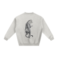 Leopard Print Fleeced Sweatshirt
