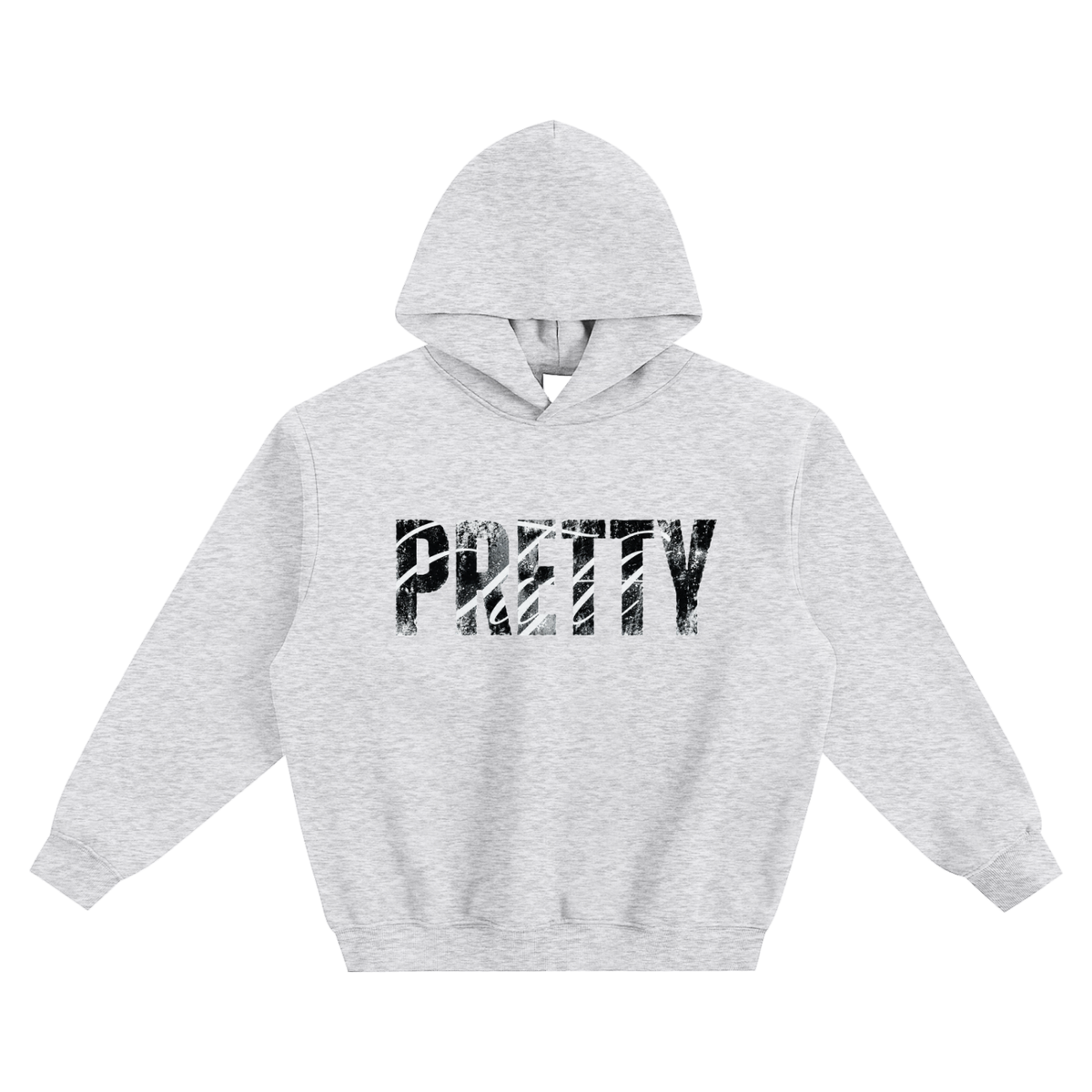 ‘PRETTY’ Fleeced Boxy Hoodie