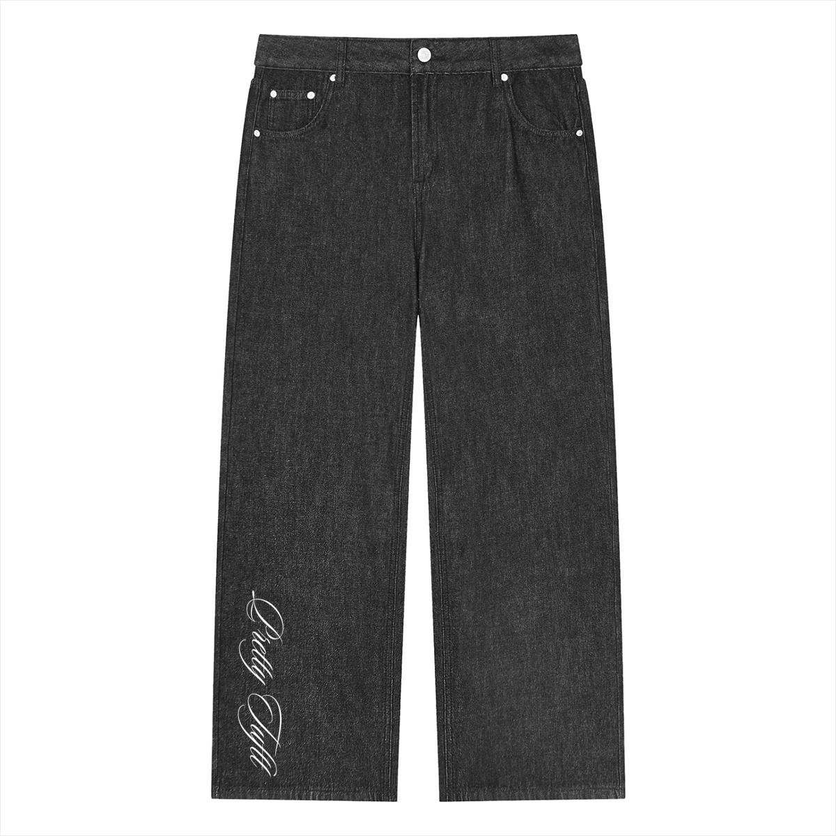 Unisex Vintage Wash Straight Leg Jeans