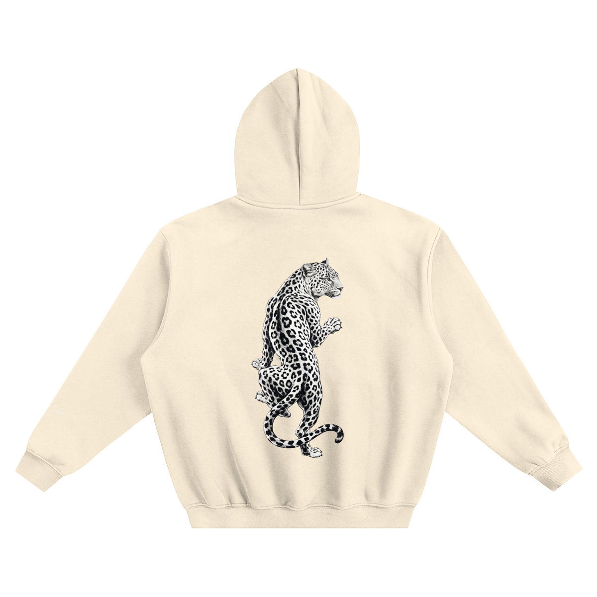 Leopard Fleeced Boxy Hoodie