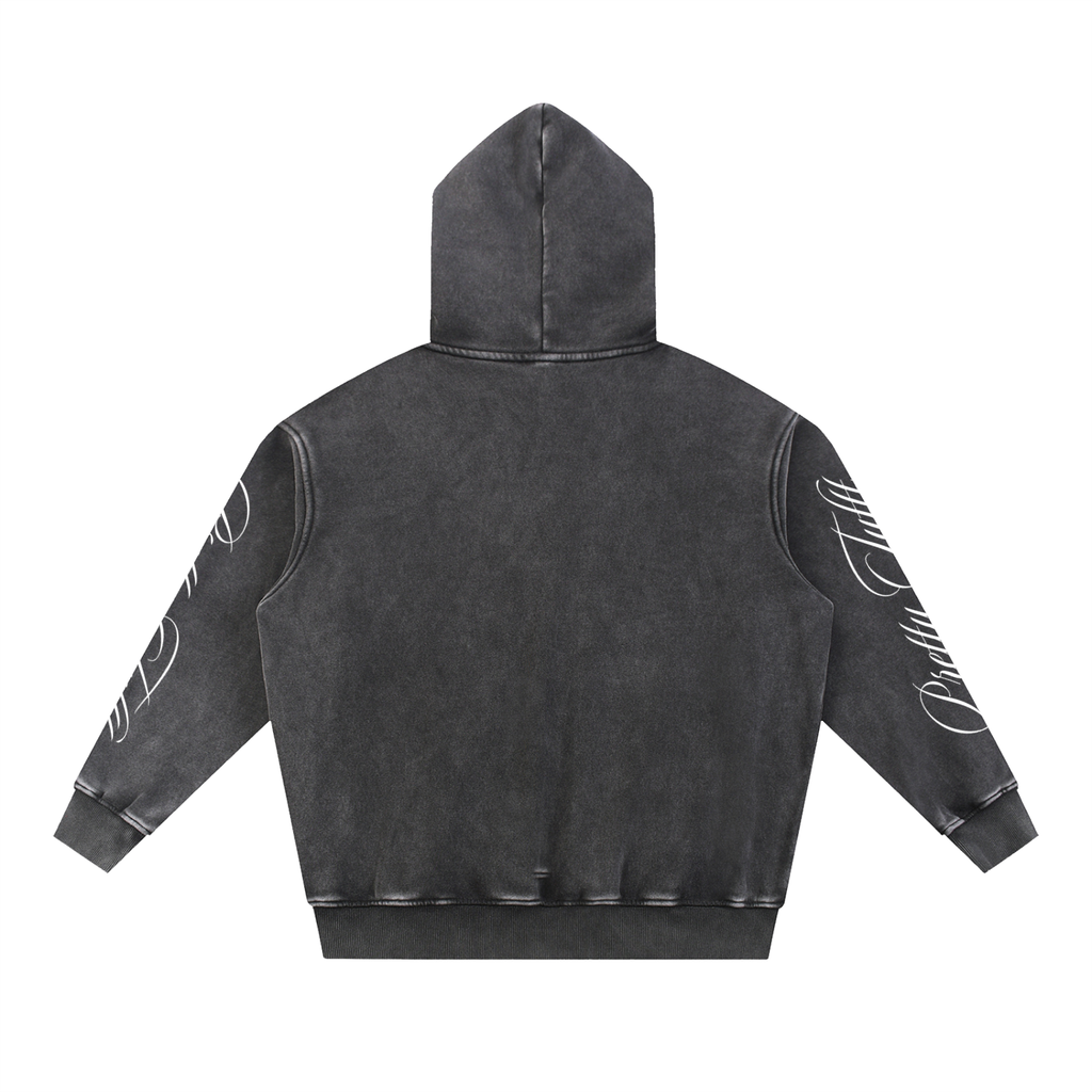 Pretty Tuftt Snow Wash Fleece Oversize Hoodie